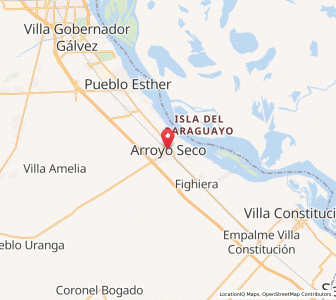 Map of Arroyo Seco, Santa Fe