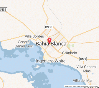 Map of Bahía Blanca, Buenos Aires