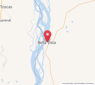 Map of Bella Vista, Corrientes