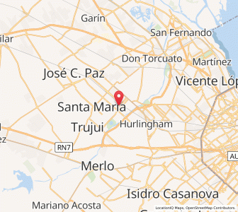 Map of Bella Vista, Buenos Aires