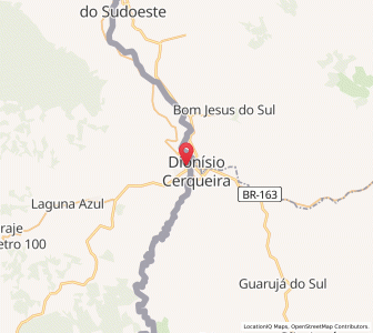 Map of Bernardo de Irigoyen, Misiones