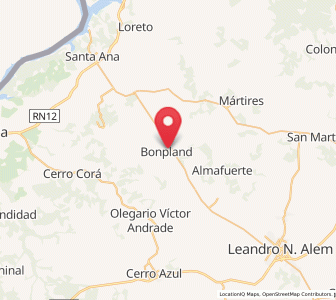 Map of Bonpland, Misiones