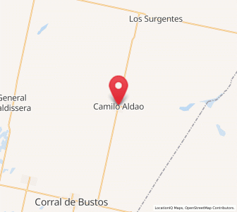 Map of Camilo Aldao, Cordoba