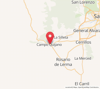Map of Campo Quijano, Salta