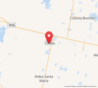 Map of Canals, Cordoba