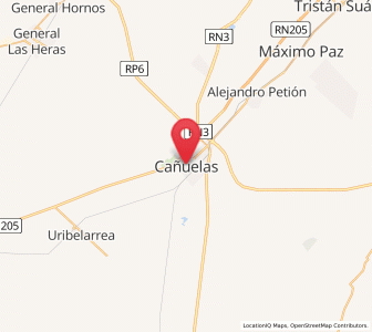 Map of Cañuelas, Buenos Aires