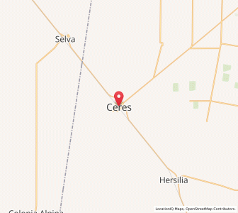 Map of Ceres, Santa Fe