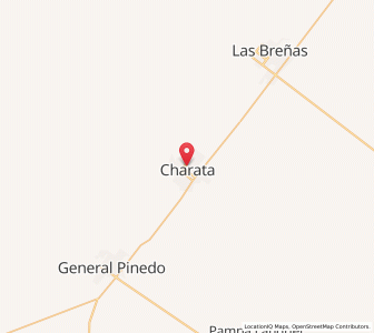 Map of Charata, Chaco