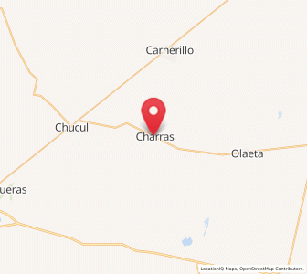 Map of Charras, Cordoba