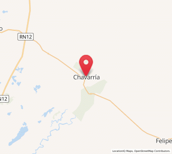 Map of Chavarría, Corrientes