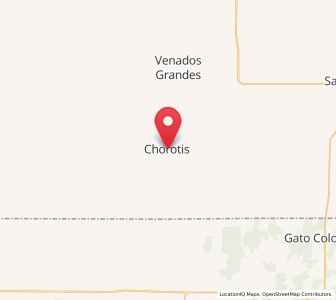 Map of Chorotis, Chaco