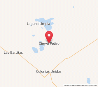 Map of Ciervo Petiso, Chaco