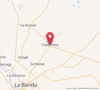 Map of Clodomira, Santiago del Estero