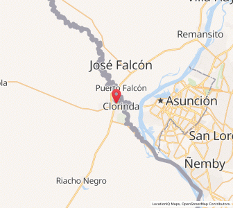 Map of Clorinda, Formosa