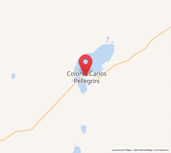 Map of Colonia Carlos Pellegrini, Corrientes