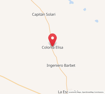 Map of Colonia Elisa, Chaco