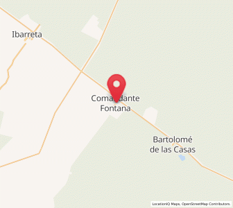 Map of Comandante Fontana, Formosa