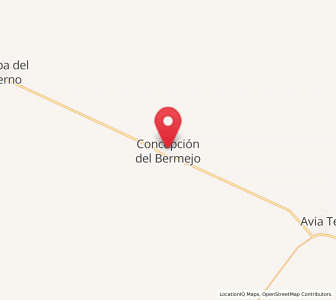 Map of Concepción del Bermejo, Chaco