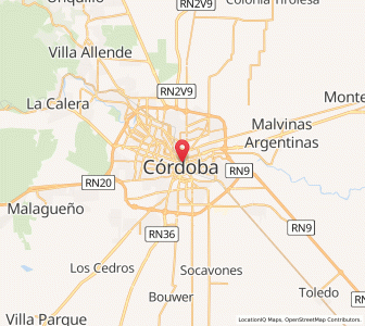 Map of Córdoba, Cordoba