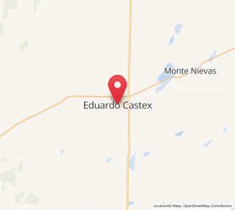 Map of Eduardo Castex, La Pampa