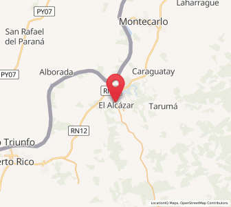 Map of El Alcázar, Misiones