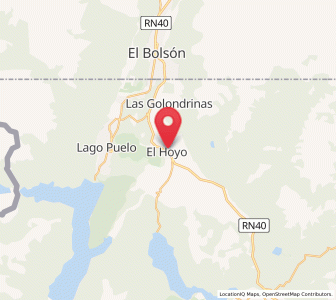 Map of El Hoyo, Chubut