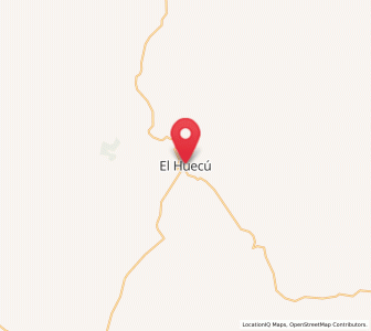 Map of El Huecú, Neuquen