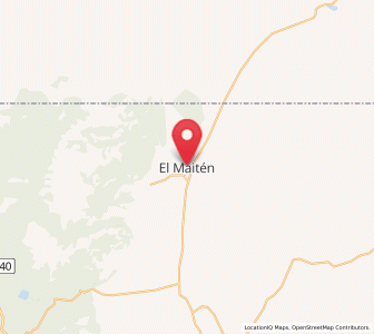 Map of El Maitén, Chubut