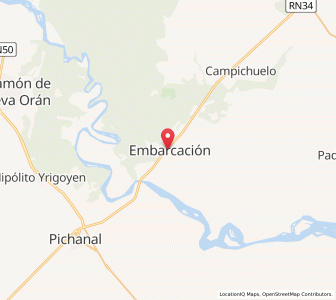 Map of Embarcación, Salta