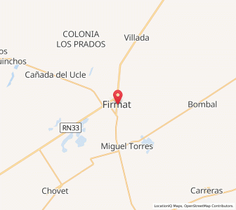 Map of Firmat, Santa Fe