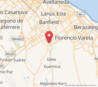 Map of Florencio Varela, Buenos Aires