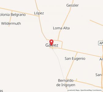 Map of Gálvez, Santa Fe