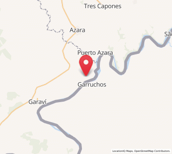 Map of Garruchos, Corrientes