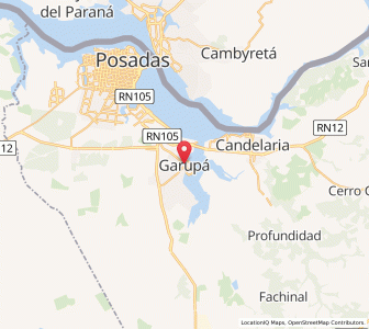 Map of Garupá, Misiones