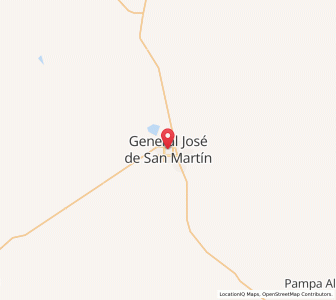 Map of General José de San Martín, Chaco