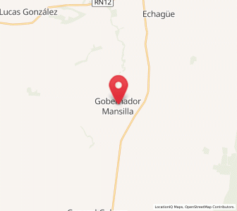 Map of Gobernador Mansilla, Entre Rios