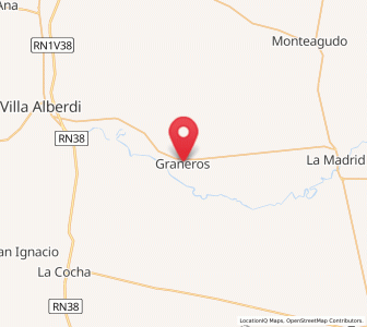 Map of Graneros, Tucuman