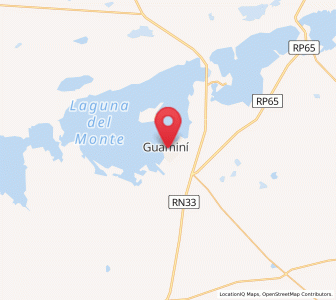 Map of Guaminí, Buenos Aires