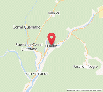 Map of Hualfín, Catamarca