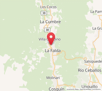 Map of Huerta Grande, Cordoba