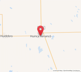 Map of Huinca Renancó, Cordoba