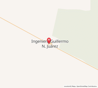 Map of Ingeniero Guillermo N. Juárez, Formosa