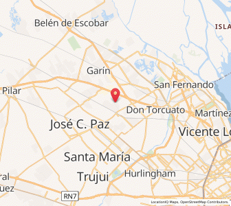 Map of Ingeniero Pablo Nogués, Buenos Aires