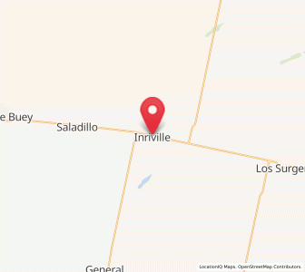 Map of Inriville, Cordoba