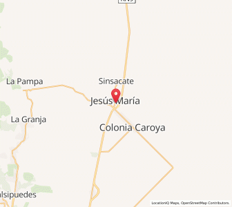 Map of Jesús María, Cordoba