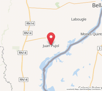 Map of Juan Pujol, Corrientes