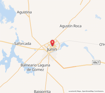 Map of Junín, Buenos Aires