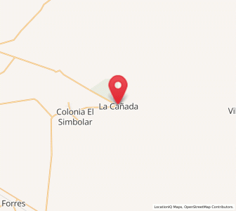 Map of La Cañada, Santiago del Estero