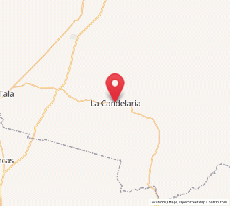 Map of La Candelaria, Salta