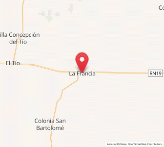 Map of La Francia, Cordoba